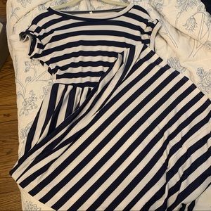 Windsor Striped Maxi Dress w/ Pockets